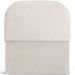 Cabeceira Cama Box 100cm Lanna com Puff Recamier Doha W01 Linho Cru - Lyam Decor
