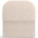 Cabeceira Cama Box 100cm Lanna com Puff Recamier Doha W01 Suede Bege - Lyam Decor