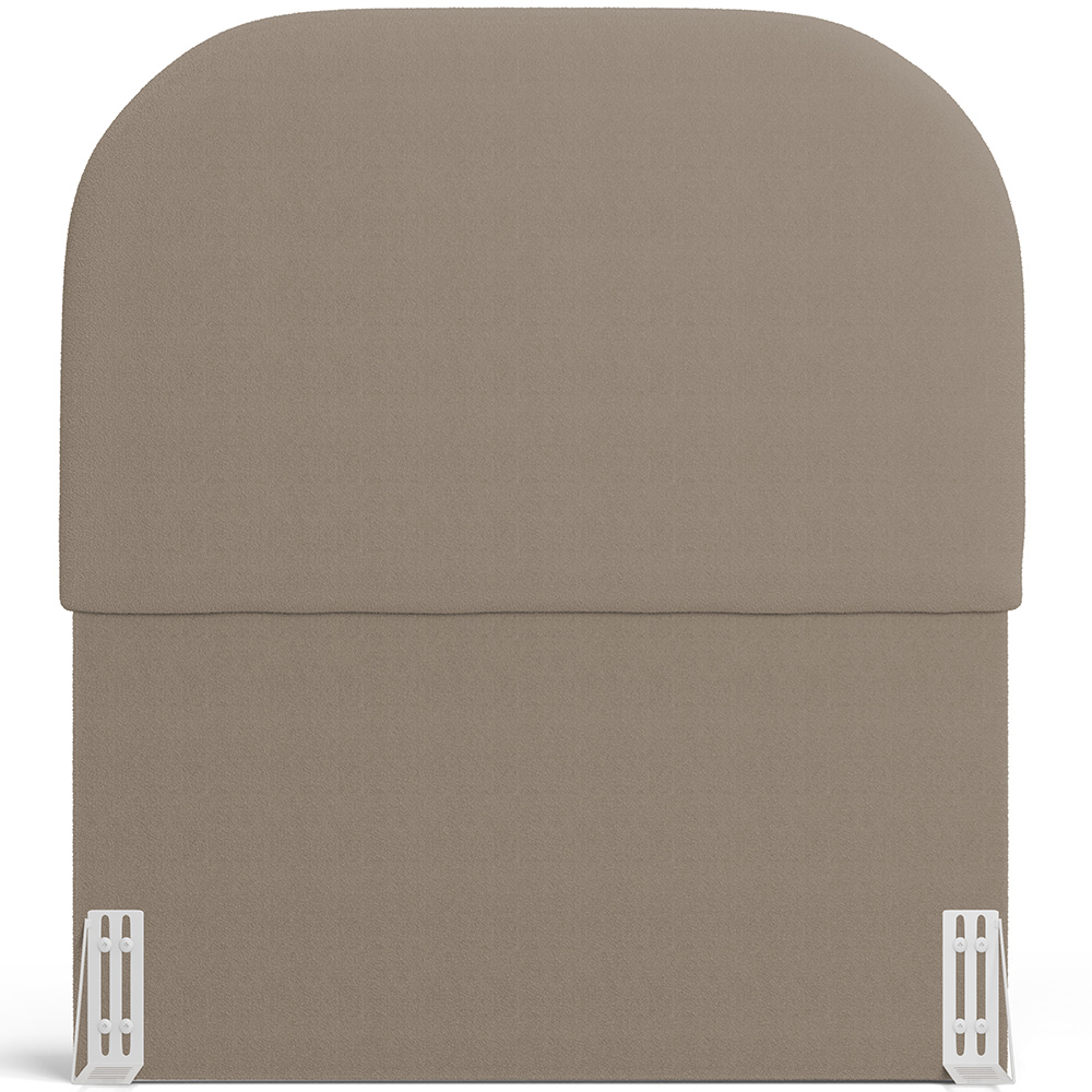 Cabeceira Cama Box 100cm Orgânica Lanna W01 Bouclê Bege - Lyam Decor
