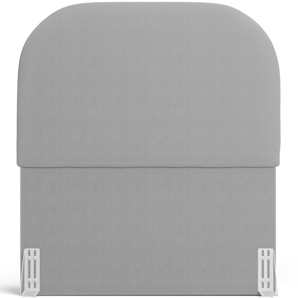 Cabeceira Cama Box 100cm Orgânica Lanna W01 Bouclê Cinza - Lyam Decor