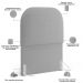 Cabeceira Cama Box 100cm Orgânica Lanna W01 Bouclê Cinza - Lyam Decor