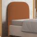Cabeceira Cama Box 100cm Orgânica Lanna W01 Bouclê Terracota - Lyam Decor