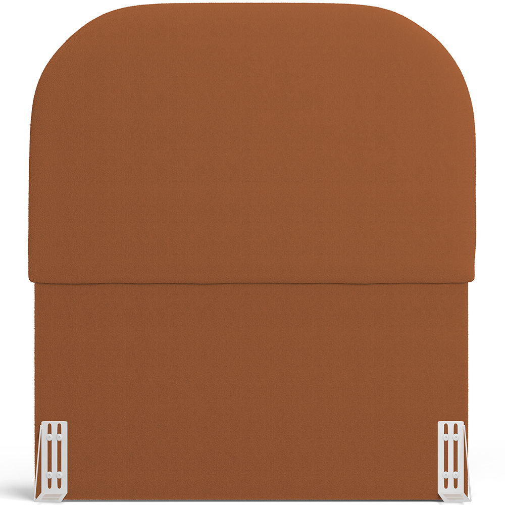 Cabeceira Cama Box 100cm Orgânica Lanna W01 Bouclê Terracota - Lyam Decor