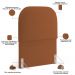 Cabeceira Cama Box 100cm Orgânica Lanna W01 Bouclê Terracota - Lyam Decor