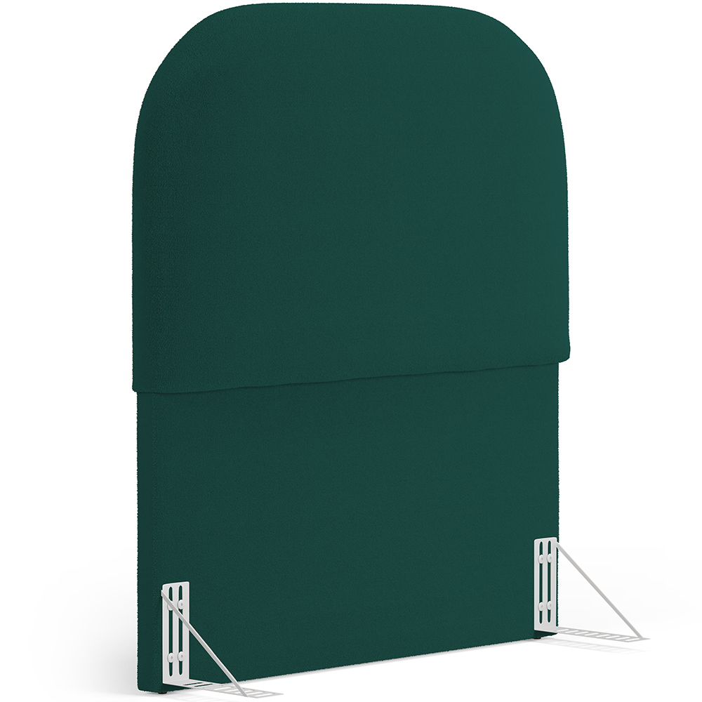 Cabeceira Cama Box 100cm Orgânica Lanna W01 Bouclê Verde - Lyam Decor