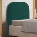 Cabeceira Cama Box 100cm Orgânica Lanna W01 Bouclê Verde - Lyam Decor