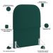 Cabeceira Cama Box 100cm Orgânica Lanna W01 Bouclê Verde - Lyam Decor