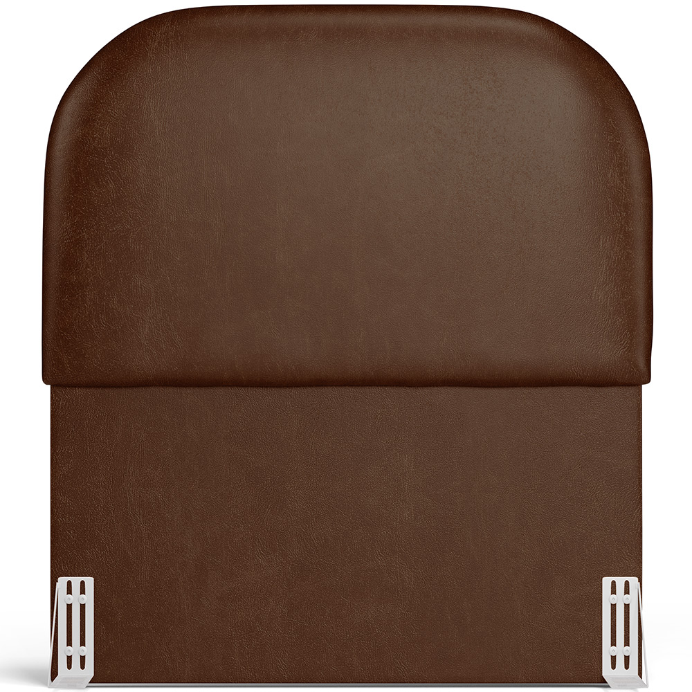 Cabeceira Cama Box 100cm Orgânica Lanna W01 Couríssimo Marrom - Lyam Decor