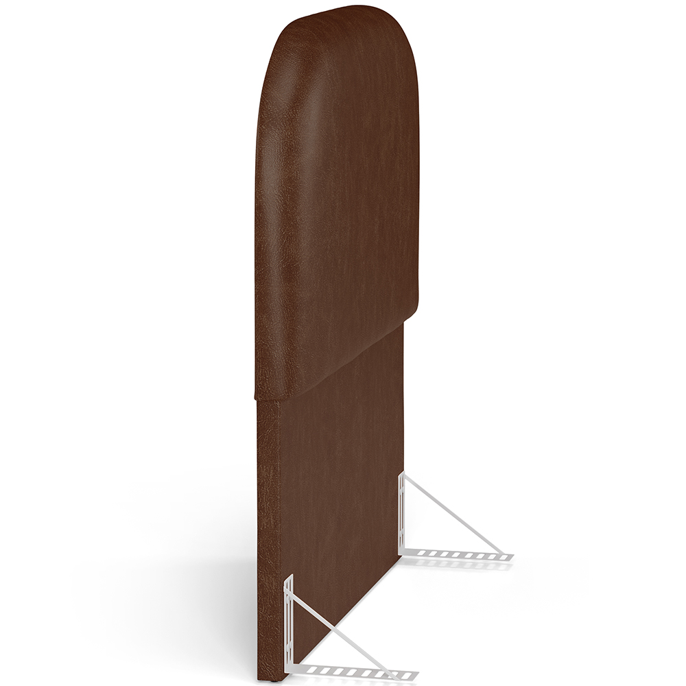 Cabeceira Cama Box 100cm Orgânica Lanna W01 Couríssimo Marrom - Lyam Decor