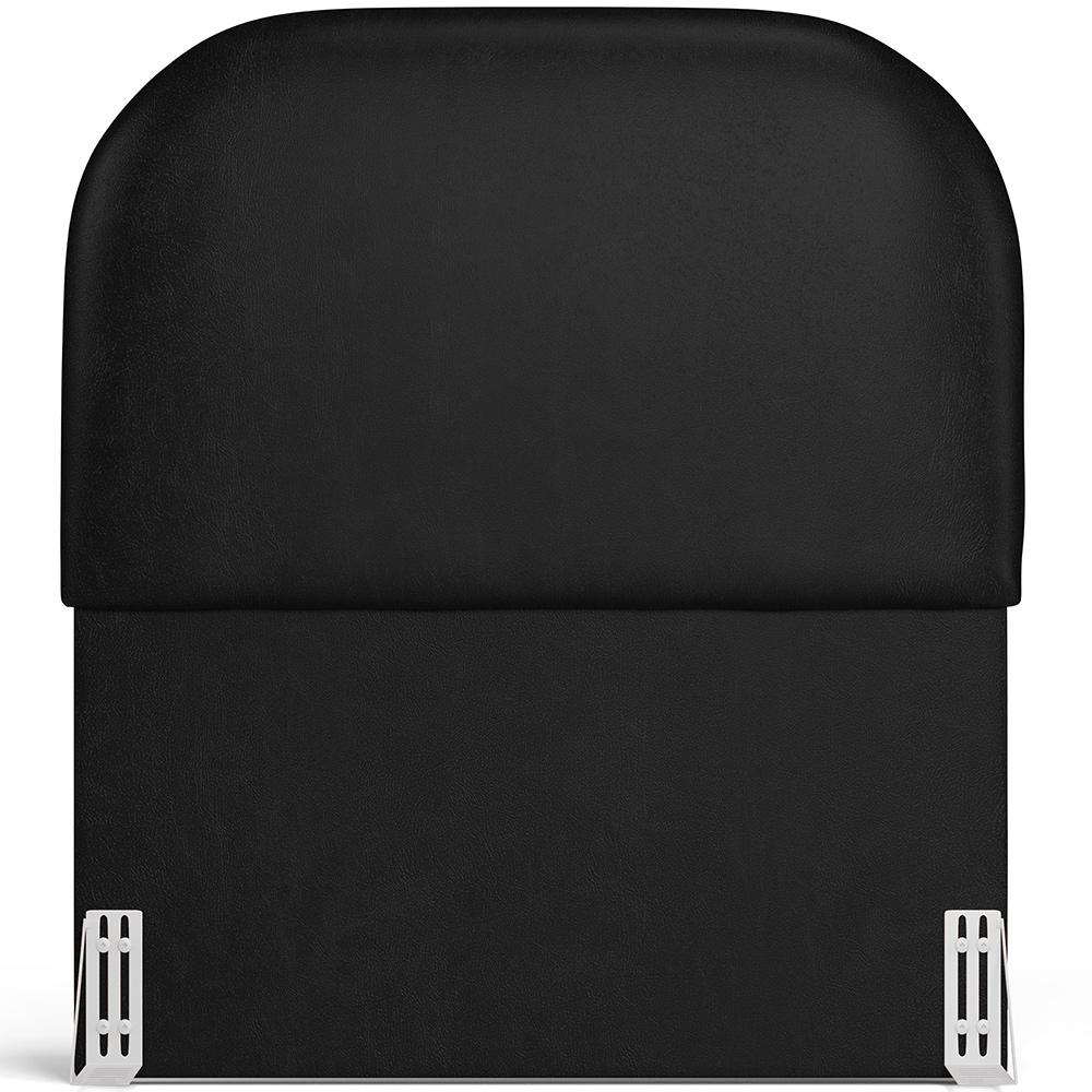 Cabeceira Cama Box 100cm Orgânica Lanna W01 Couríssimo Preto - Lyam Decor