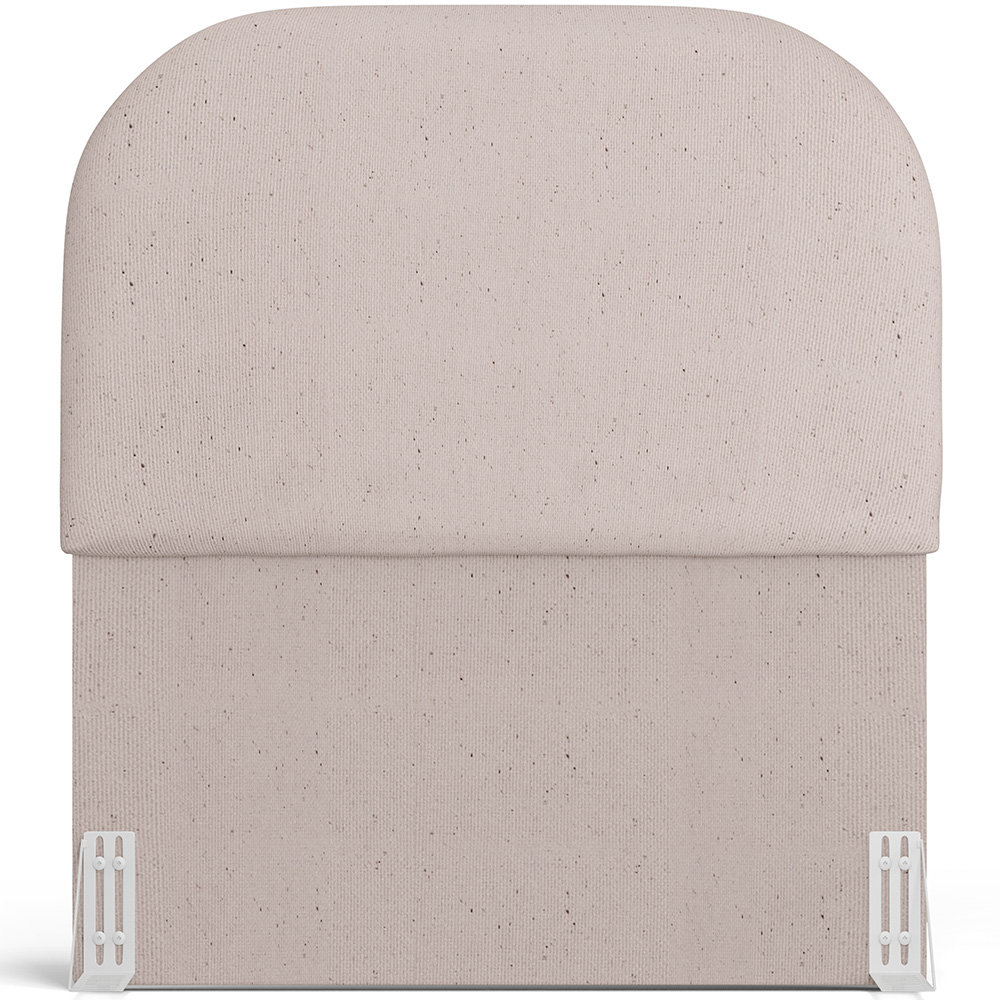 Cabeceira Cama Box 100cm Orgânica Lanna W01 Linho Bege - Lyam Decor