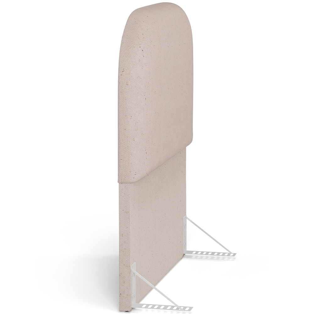 Cabeceira Cama Box 100cm Orgânica Lanna W01 Linho Bege - Lyam Decor