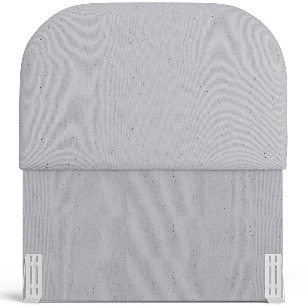 Cabeceira Cama Box 100cm Orgânica Lanna W01 Linho Cinza - Lyam Decor