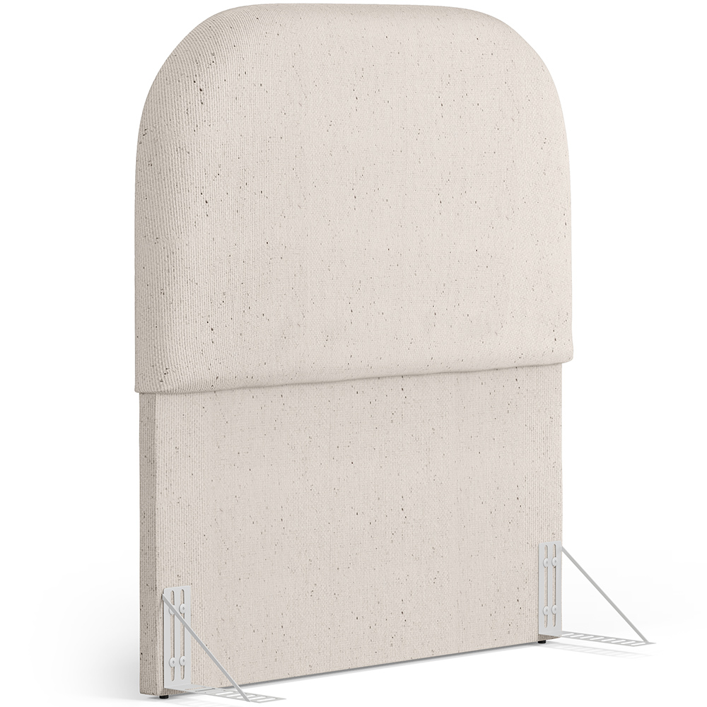 Cabeceira Cama Box 100cm Orgânica Lanna W01 Linho Cru - Lyam Decor