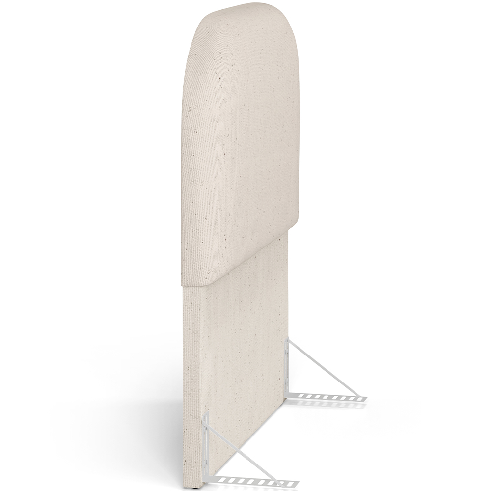 Cabeceira Cama Box 100cm Orgânica Lanna W01 Linho Cru - Lyam Decor