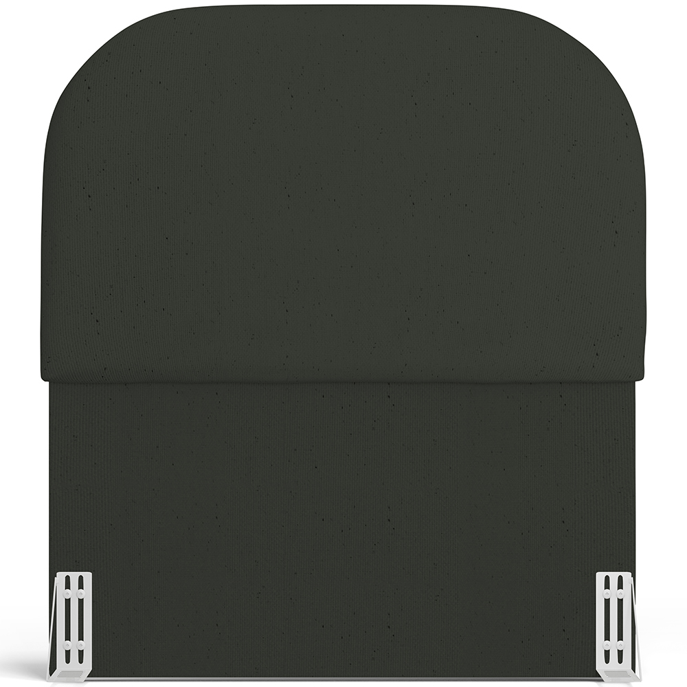 Cabeceira Cama Box 100cm Orgânica Lanna W01 Linho Verde Musgo - Lyam Decor