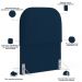 Cabeceira Cama Box 100cm Orgânica Lanna W01 Suede - Lyam Decor