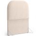 Cabeceira Cama Box 100cm Orgânica Lanna W01 Suede Bege - Lyam Decor