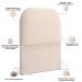 Cabeceira Cama Box 100cm Orgânica Lanna W01 Suede Bege - Lyam Decor