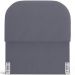 Cabeceira Cama Box 100cm Orgânica Lanna W01 Suede Cinza - Lyam Decor