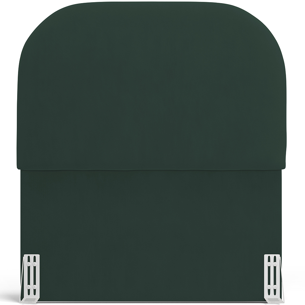 Cabeceira Cama Box 100cm Orgânica Lanna W01 Suede Verde Musgo - Lyam Decor
