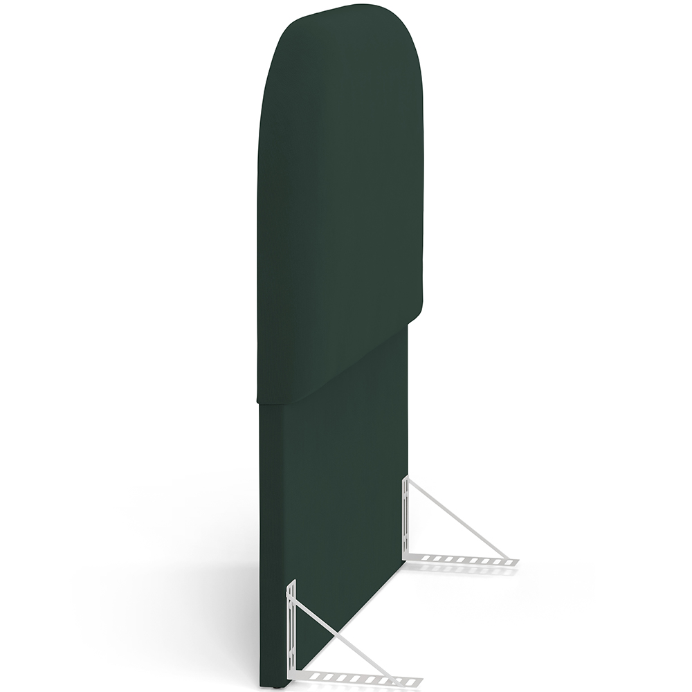 Cabeceira Cama Box 100cm Orgânica Lanna W01 Suede Verde Musgo - Lyam Decor