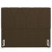 Cabeceira Cama Box Casal  King 195 cm Aurora W01 Suede Marrom - Lyam Decor