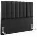Cabeceira Cama Box Casal 140 Cm Dália W01 Facto Preto Metalizado - Lyam Decor