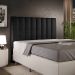 Cabeceira Cama Box Casal 140 Cm Dália W01 Facto Preto Metalizado - Lyam Decor