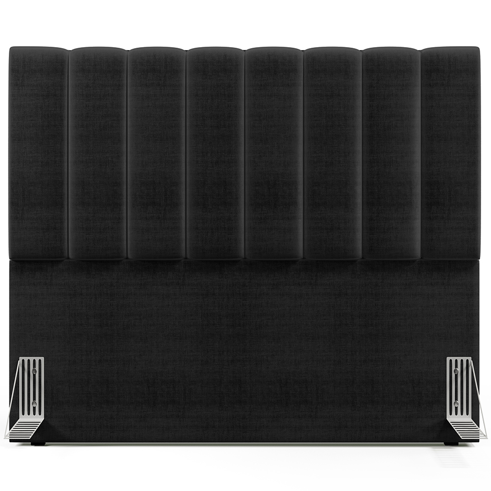 Cabeceira Cama Box Casal 140 Cm Dália W01 Facto Preto Metalizado - Lyam Decor