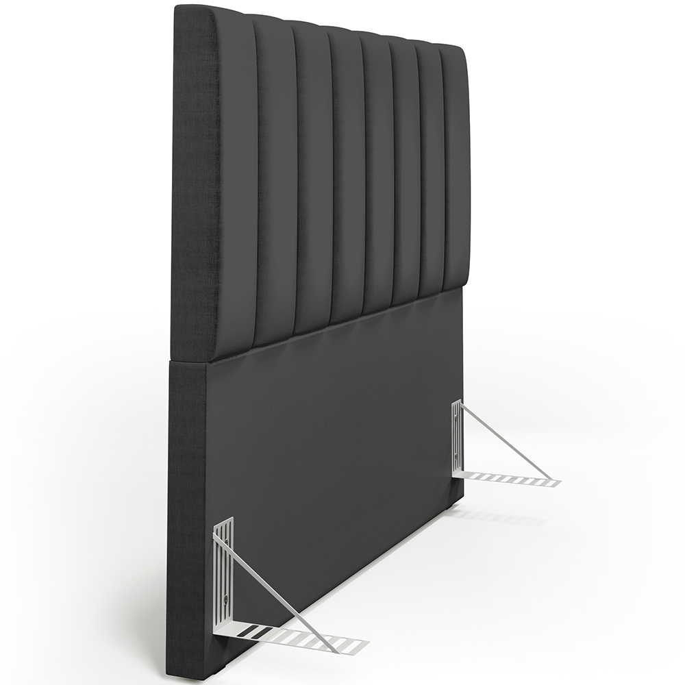 Cabeceira Cama Box Casal 140 Cm Dália W01 Facto Preto Metalizado - Lyam Decor