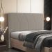 Cabeceira Cama Box Casal 140 cm Aurora W01 Bouclê Bege - Lyam Decor