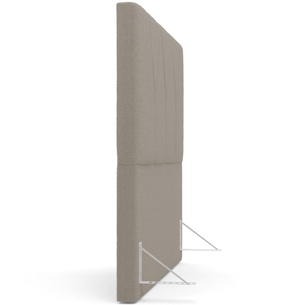 Cabeceira Cama Box Casal 140 cm Aurora W01 Bouclê Bege - Lyam Decor
