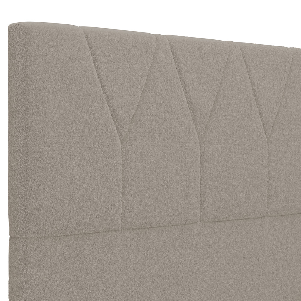 Cabeceira Cama Box Casal 140 cm Aurora W01 Bouclê Bege - Lyam Decor