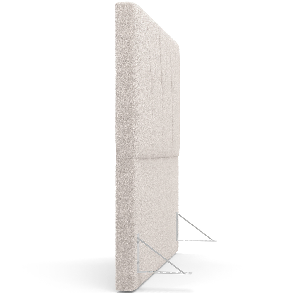 Cabeceira Cama Box Casal 140 cm Aurora W01 Bouclê Creme - Lyam Decor