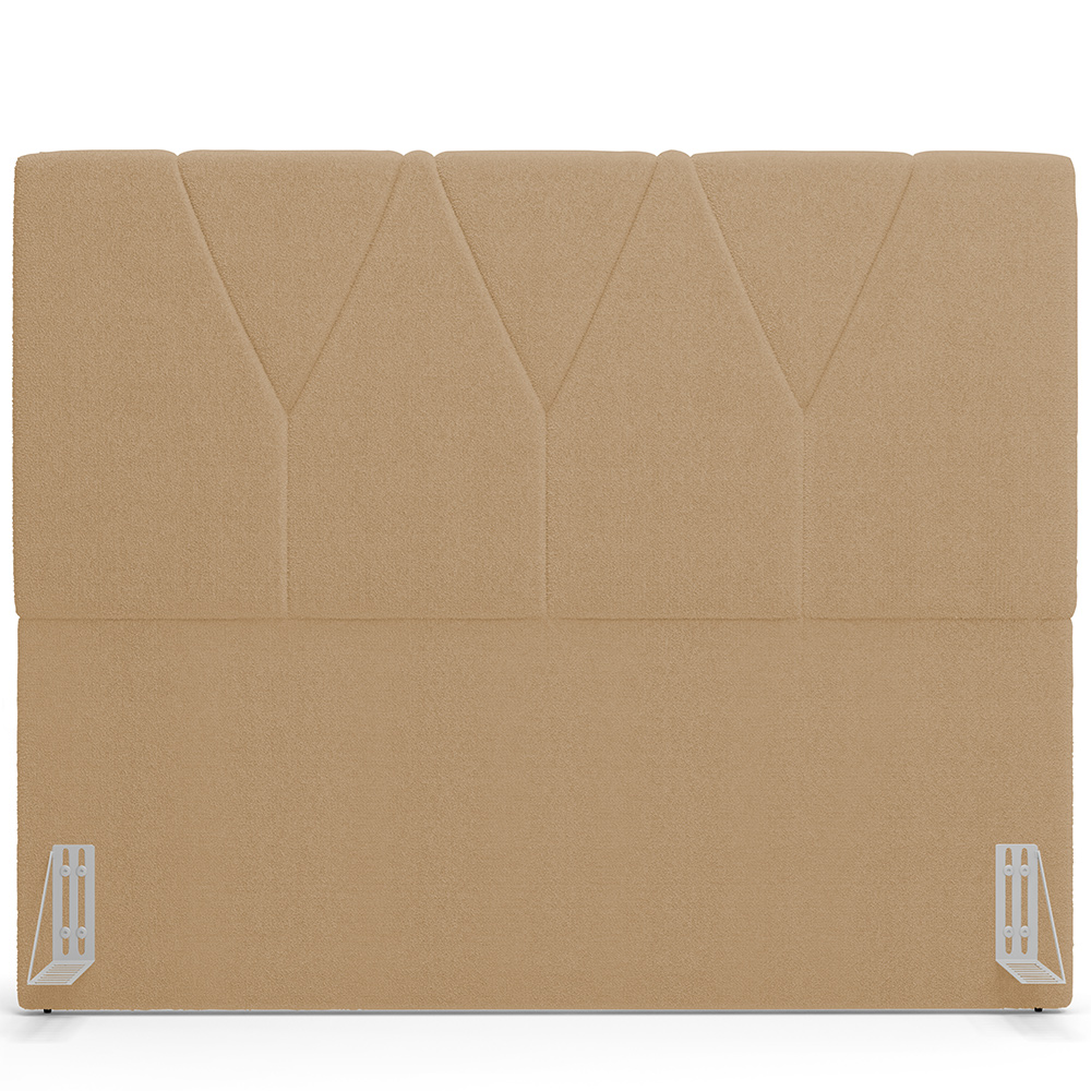 Cabeceira Cama Box Casal 140 cm Aurora W01 Bouclê Mostarda - Lyam Decor