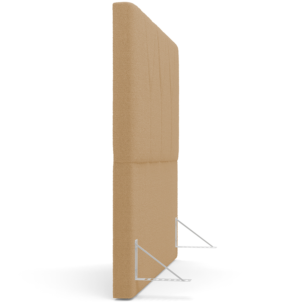 Cabeceira Cama Box Casal 140 cm Aurora W01 Bouclê Mostarda - Lyam Decor