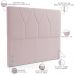 Cabeceira Cama Box Casal 140 cm Aurora W01 Bouclê Rosê - Lyam Decor