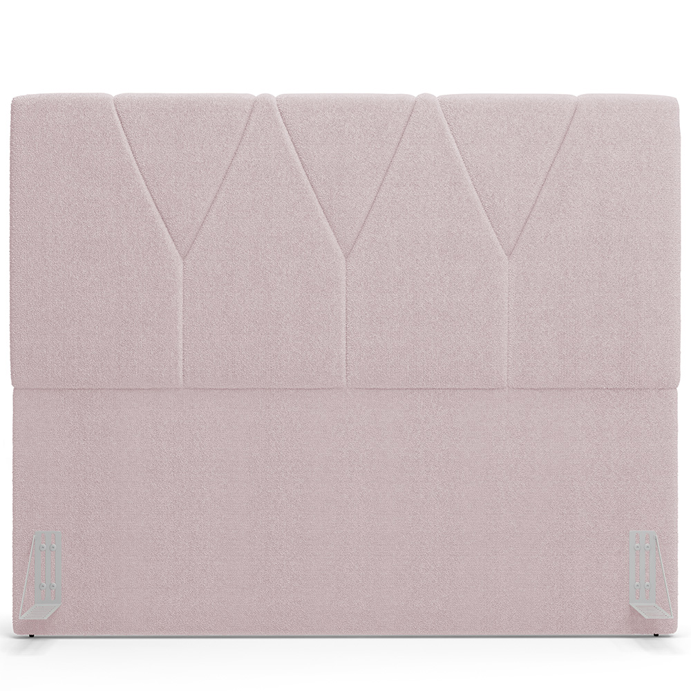 Cabeceira Cama Box Casal 140 cm Aurora W01 Bouclê Rosê - Lyam Decor