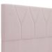 Cabeceira Cama Box Casal 140 cm Aurora W01 Bouclê Rosê - Lyam Decor