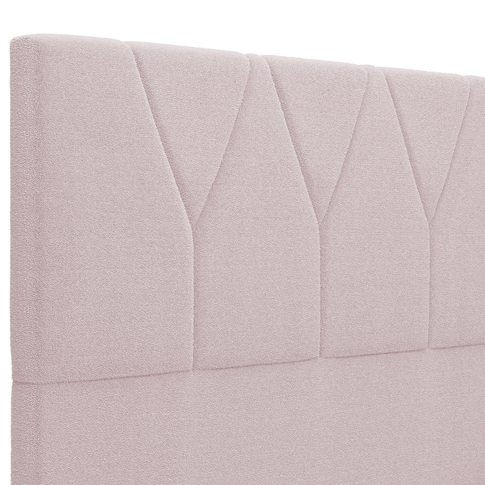 Cabeceira Cama Box Casal 140 cm Aurora W01 Bouclê Rosê - Lyam Decor