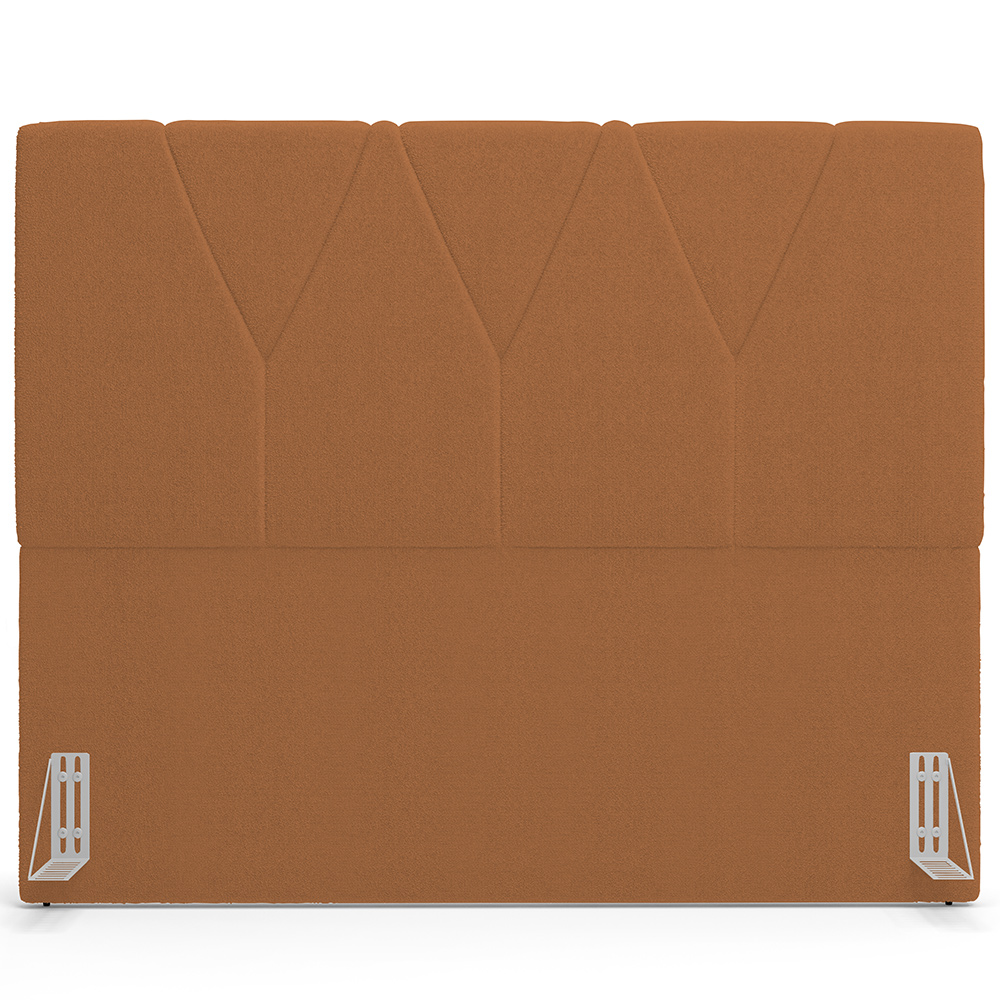 Cabeceira Cama Box Casal 140 cm Aurora W01 Bouclê Terracota - Lyam Decor