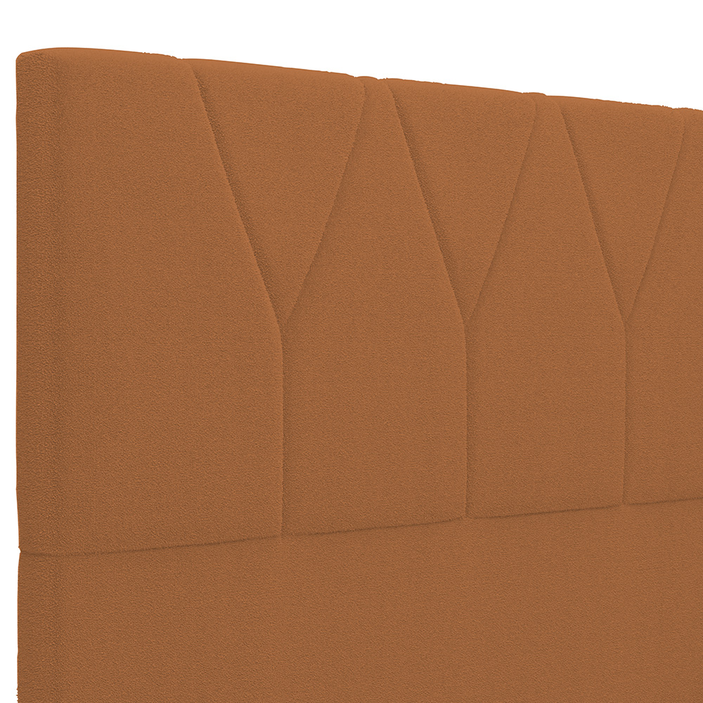Cabeceira Cama Box Casal 140 cm Aurora W01 Bouclê Terracota - Lyam Decor