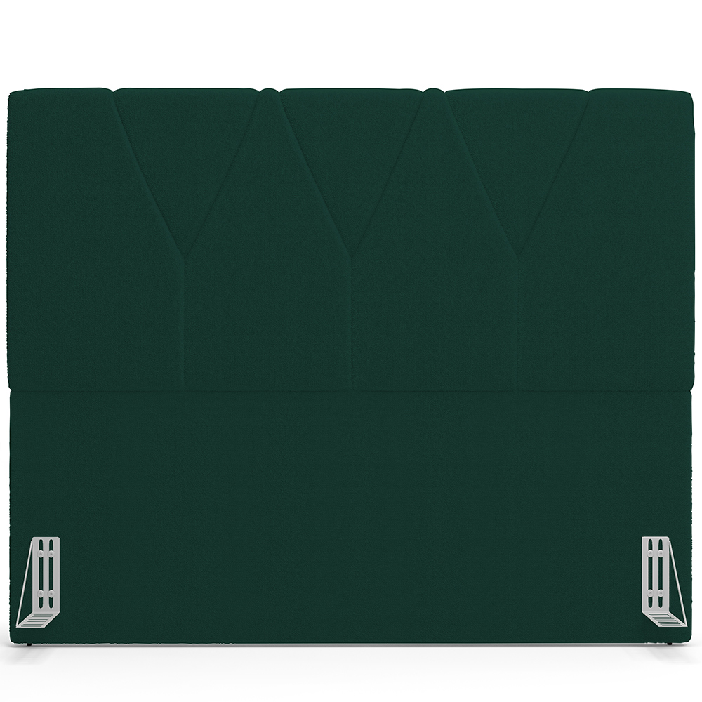 Cabeceira Cama Box Casal 140 cm Aurora W01 Bouclê Verde - Lyam Decor