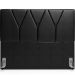 Cabeceira Cama Box Casal 140 cm Aurora W01 Couríssimo Preto Brilho - Lyam Decor