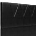Cabeceira Cama Box Casal 140 cm Aurora W01 Couríssimo Preto Brilho - Lyam Decor