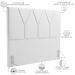 Cabeceira Cama Box Casal 140 cm Aurora W01 Facto Branco - Lyam Decor