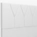 Cabeceira Cama Box Casal 140 cm Aurora W01 Facto Branco - Lyam Decor