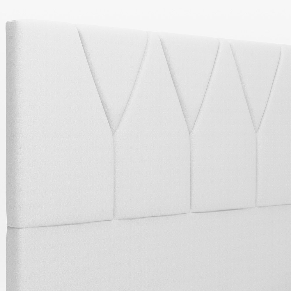 Cabeceira Cama Box Casal 140 cm Aurora W01 Facto Branco - Lyam Decor