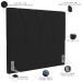 Cabeceira Cama Box Casal 140 cm Aurora W01 Facto Preto - Lyam Decor